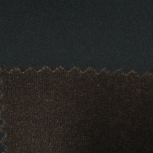 蜂巢春亚纺+TPU低透明膜+拉毛针织布