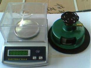 圆盆取样刀取样器+电子天平电子秤