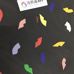 迷你唇印 规格：15D*15D 门幅57/58'' 克重35