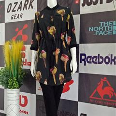 女士中款印花中袖