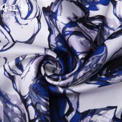 19MM真丝弹力缎数码印花