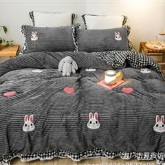 宝宝绒毛巾绣四件套