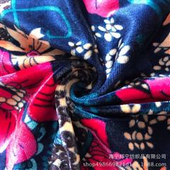 经编烂花韩国绒