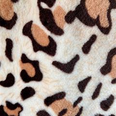豹纹双面法兰绒